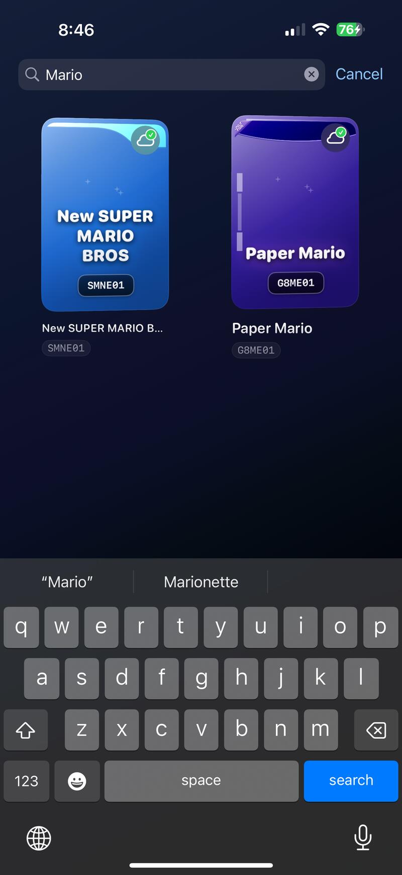 iPhone screenshot 2